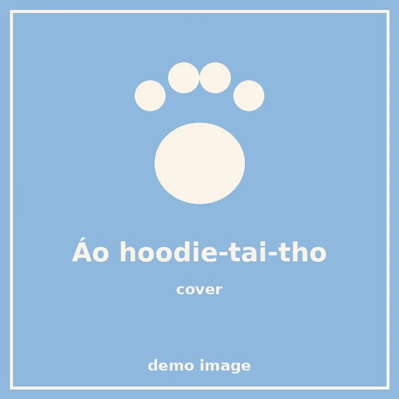 Áo hoodie tai thỏ vải nỉ bông ấm áp